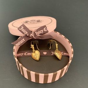 Juicy Couture Gold Heart Earrings